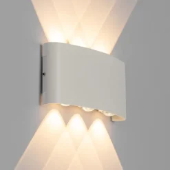 Buiten wandlamp wit incl. LED 6-lichts IP54 - Silly