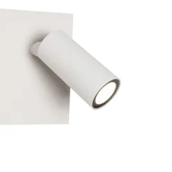 Buiten wandlamp wit incl. LED 2-lichts bewegingssensor- Simon