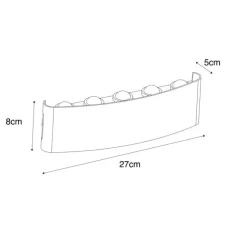 Buiten wandlamp wit incl. LED 10-lichts IP54 - Silly