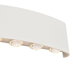 Buiten wandlamp wit incl. LED 10-lichts IP54 - Silly