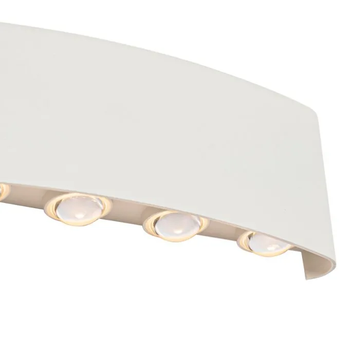 Buiten wandlamp wit incl. LED 10-lichts IP54 - Silly