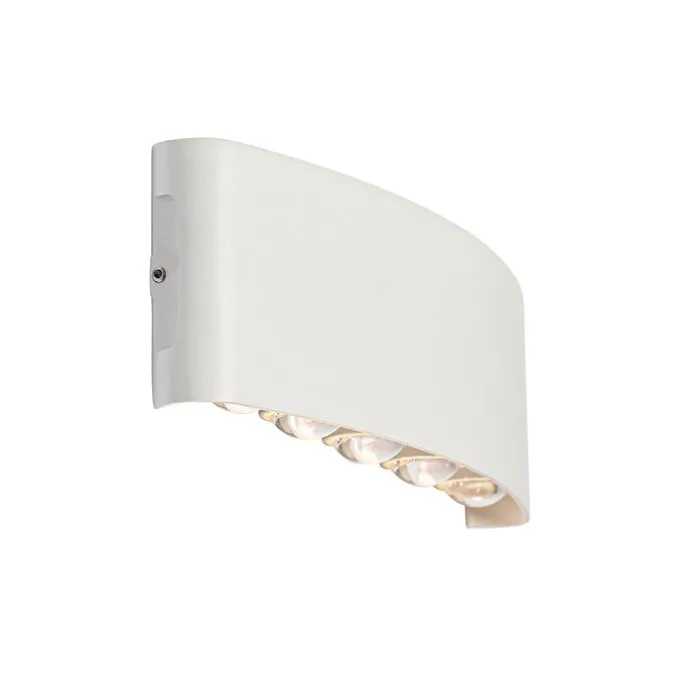 Buiten wandlamp wit incl. LED 10-lichts IP54 - Silly
