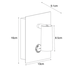Buiten wandlamp wit incl. LED IP54 bewegingssensor - Simon