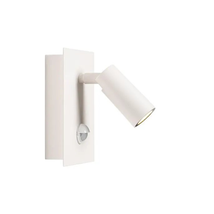 Buiten wandlamp wit incl. LED IP54 bewegingssensor - Simon