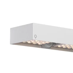 Buiten wandlamp wit met dimlicht en sensor op solar - Kayo