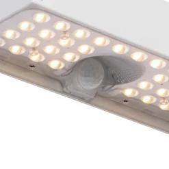 Buiten wandlamp wit met dimlicht en sensor op solar - Kayo
