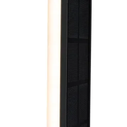 Buiten wandlamp zwart 30 cm incl. LED 4-staps dimbaar met solar - Serena