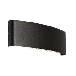 Buiten wandlamp zwart incl. LED 10-lichts IP54 - Silly