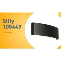 Buiten wandlamp zwart incl. LED 10-lichts IP54 - Silly