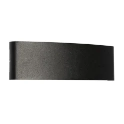 Buiten wandlamp zwart incl. LED 10-lichts IP54 - Silly