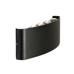 Buiten wandlamp zwart incl. LED 10-lichts IP54 - Silly