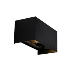 Buiten wandlamp zwart incl. LED 4-lichts IP54 - Edwin