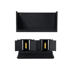 Buiten wandlamp zwart incl. LED 4-lichts IP54 - Edwin