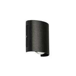 Buiten wandlamp zwart incl. LED 2-lichts IP54 - Silly