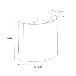 Buiten wandlamp zwart incl. LED 2-lichts IP54 - Silly