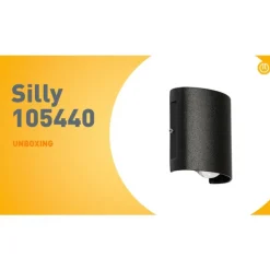 Buiten wandlamp zwart incl. LED 2-lichts IP54 - Silly