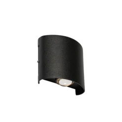Buiten wandlamp zwart incl. LED 2-lichts IP54 - Silly