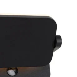 Buiten wandlamp zwart incl. LED verstelbaar met bewegingssensor - Kamile