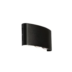 Buiten wandlamp zwart incl. LED 6-lichts IP54 - Silly