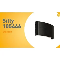 Buiten wandlamp zwart incl. LED 6-lichts IP54 - Silly