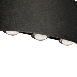 Buiten wandlamp zwart incl. LED 6-lichts IP54 - Silly