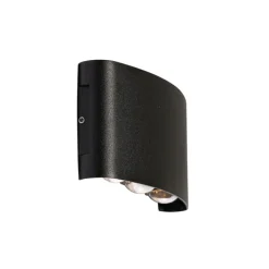 Buiten wandlamp zwart incl. LED 6-lichts IP54 - Silly
