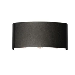 Buiten wandlamp zwart incl. LED 6-lichts IP54 - Silly