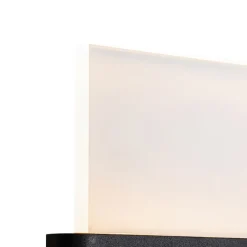 Buiten wandlamp zwart incl. LED met huisnummers IP54 - Kandi