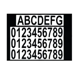 Buiten wandlamp zwart incl. LED met huisnummers IP54 - Kandi