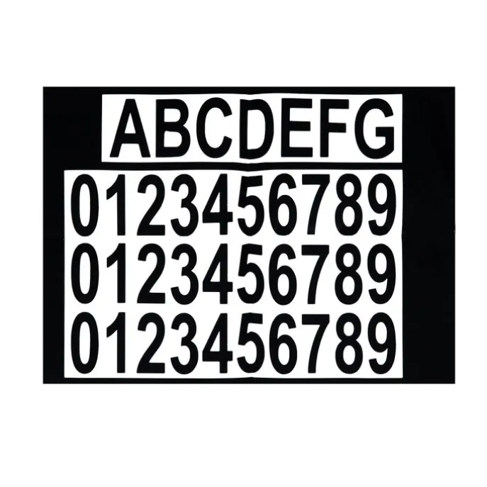 Buiten wandlamp zwart incl. LED met huisnummers IP54 - Kandi