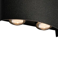 Buiten wandlamp zwart incl. LED 4-lichts IP54 - Silly