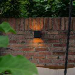 Buiten wandlamp zwart incl. LED 2-lichts IP54 - Edwin