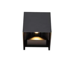 Buiten wandlamp zwart incl. LED 2-lichts IP54 - Edwin