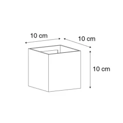 Buiten wandlamp zwart incl. LED 2-lichts IP54 - Edwin