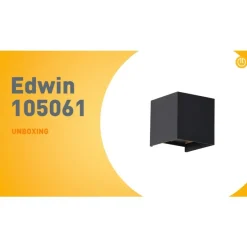 Buiten wandlamp zwart incl. LED 2-lichts IP54 - Edwin