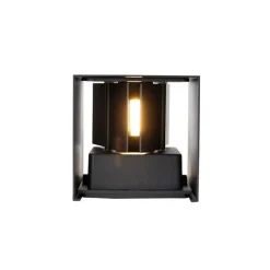 Buiten wandlamp zwart incl. LED 2-lichts IP54 - Edwin