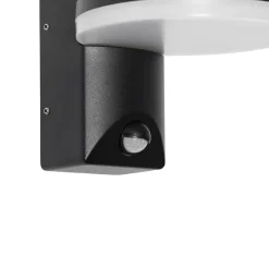 Buiten wandlamp zwart incl. LED IP54 bewegingssensor - Esmee