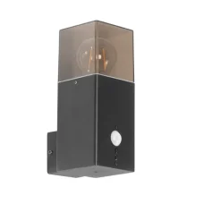 Buiten wandlamp zwart IP44 met bewegingsmelder - Denmark