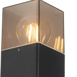 Buiten wandlamp zwart IP44 met bewegingsmelder - Denmark