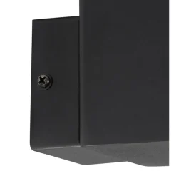 Buiten wandlamp zwart IP44 met bewegingsmelder - Denmark