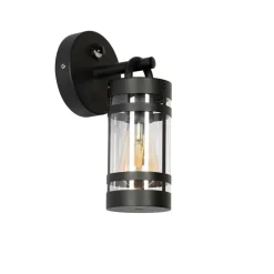 Buiten wandlamp zwart IP44 met bewegingssensor - Ruben