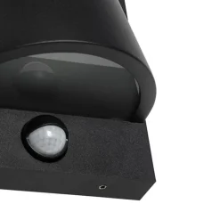 Buiten wandlamp zwart IP44 met bewegingsmelder - Femke