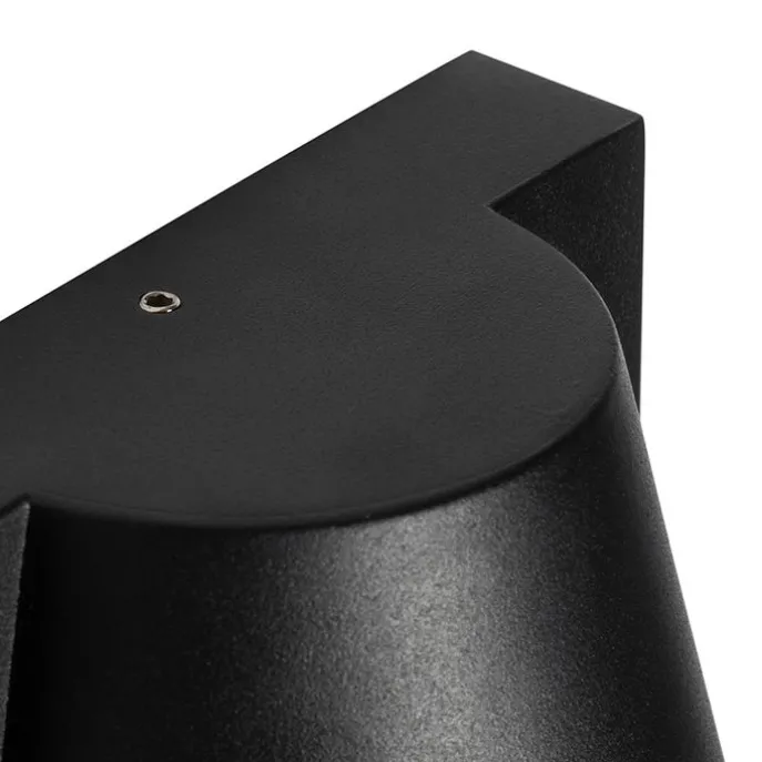 Buiten wandlamp zwart IP44 met bewegingsmelder - Femke