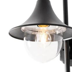 Buiten wandlamp zwart IP44 incl. bewegingsmelder - Daphne