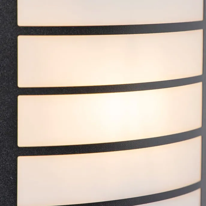 Buiten wandlamp zwart IP44 met bewegingssensor - Miro