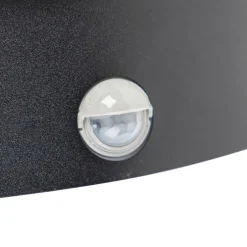 Buiten wandlamp zwart IP44 met bewegingssensor - Miro