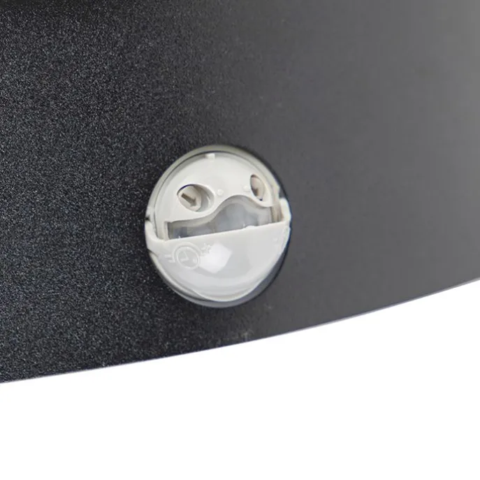Buiten wandlamp zwart IP44 met bewegingssensor - Miro