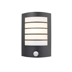 Buiten wandlamp zwart IP44 met bewegingssensor - Miro