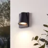 Buiten wandlamp zwart IP44 met schemerschakelaar - Femke