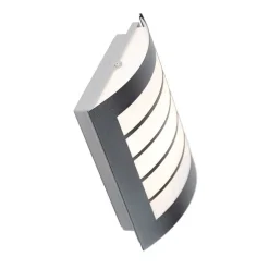 Buiten wandlamp zwart IP44 met schemersensor - Miro